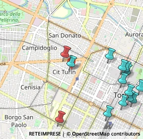 Mappa Via Claudio Beaumont, 10145 Torino TO, Italia (1.39143)