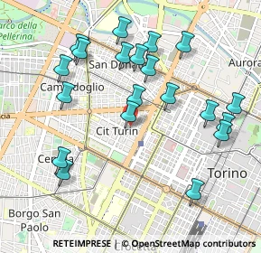 Mappa Via Claudio Beaumont, 10145 Torino TO, Italia (1.0475)