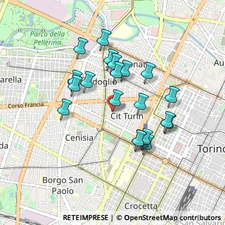 Mappa Via Goffredo Casalis, 10138 Torino TO, Italia (0.8305)