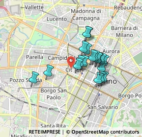 Mappa Via Goffredo Casalis, 10138 Torino TO, Italia (1.34526)
