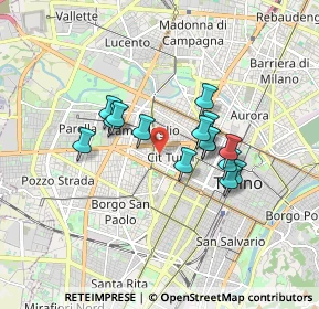 Mappa Via Goffredo Casalis, 10138 Torino TO, Italia (1.33467)