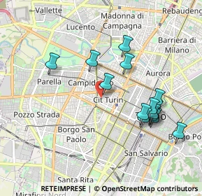 Mappa Via Goffredo Casalis, 10138 Torino TO, Italia (1.88429)