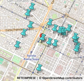 Mappa Piazza XVIII Dicembre, 10122 Torino TO, Italia (0.4995)