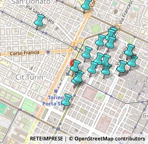 Mappa Piazza XVIII Dicembre, 10122 Torino TO, Italia (0.47)