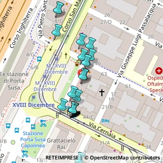 Mappa Piazza XVIII Dicembre, 10122 Torino TO, Italia (0.06667)