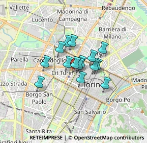 Mappa Piazza XVIII Dicembre, 10122 Torino TO, Italia (1.04267)