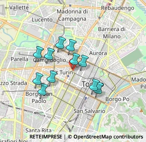 Mappa Piazza XVIII Dicembre, 10122 Torino TO, Italia (1.43)