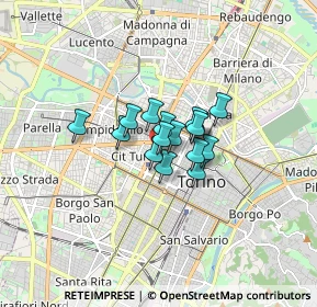 Mappa Piazza XVIII Dicembre, 10122 Torino TO, Italia (0.85375)