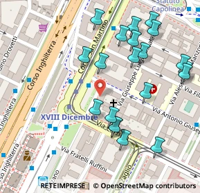 Mappa Piazza XVIII Dicembre, 10122 Torino TO, Italia (0.1355)