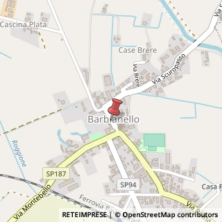 Mappa Via Barbiano, 13, 27041 Barbianello, Pavia (Lombardia)