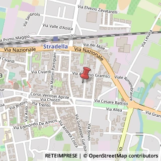 Mappa Via Giuseppe Verdi, 14, 27049 Stradella, Pavia (Lombardia)