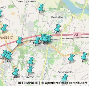 Mappa Via Giuseppe Verdi, 27049 Stradella PV, Italia (2.5995)