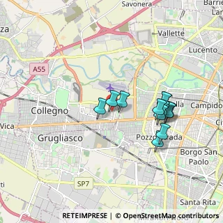 Mappa Via Luigi Galvani, 10093 Collegno TO, Italia (1.595)