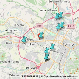 Mappa Via Luigi Galvani, 10093 Collegno TO, Italia (4.28091)