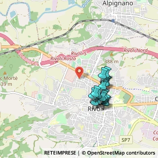 Mappa Via Gorizia, 10098 Rivoli TO, Italia (0.84125)