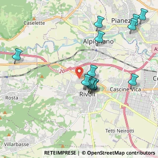 Mappa Via Gorizia, 10098 Rivoli TO, Italia (2.09286)