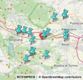 Mappa Via Nino Costa, 10090 Rosta TO, Italia (3.71938)