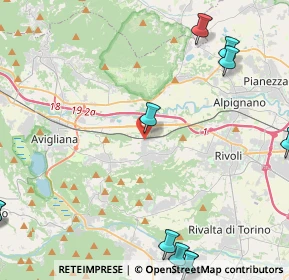 Mappa Via Nino Costa, 10090 Rosta TO, Italia (6.75545)