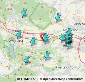 Mappa Via Nino Costa, 10090 Rosta TO, Italia (3.98474)