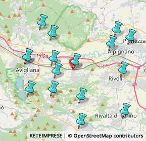 Mappa Via Nino Costa, 10090 Rosta TO, Italia (4.55063)