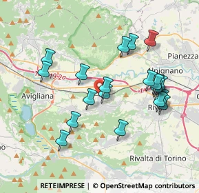 Mappa Via Nino Costa, 10090 Rosta TO, Italia (3.705)