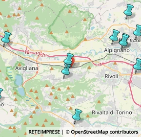 Mappa Via Nino Costa, 10090 Rosta TO, Italia (5.93727)