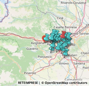 Mappa Via Nino Costa, 10090 Rosta TO, Italia (9.723)