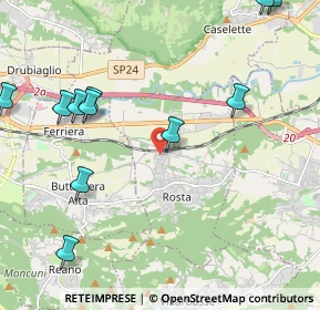 Mappa Via Nino Costa, 10090 Rosta TO, Italia (2.68)