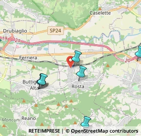 Mappa Via Nino Costa, 10090 Rosta TO, Italia (3.74)