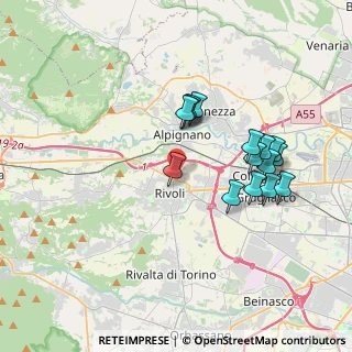 Mappa Viale Perugia, 10098 Rivoli TO, Italia (3.41867)