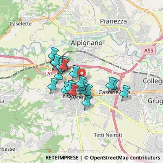Mappa Viale Perugia, 10098 Rivoli TO, Italia (1.31)