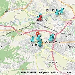 Mappa Viale Perugia, 10098 Rivoli TO, Italia (1.73182)