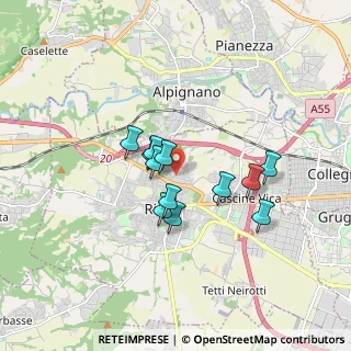 Mappa Viale Perugia, 10098 Rivoli TO, Italia (1.2825)
