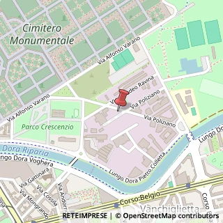 Mappa Via Poliziano, 32, 10153 Torino, Torino (Piemonte)