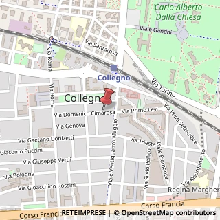 Mappa Via D. Cimarosa, 6a, 10093 Collegno, Torino (Piemonte)