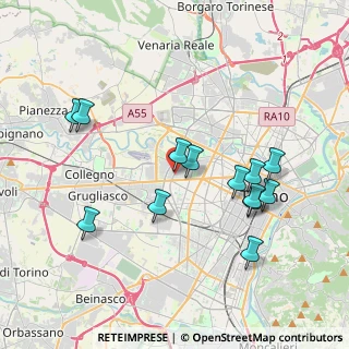Mappa Via Valgioie, 10155 Torino TO, Italia (3.88615)
