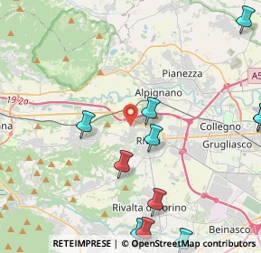 Mappa Via Belfiore, 10098 Rivoli TO, Italia (6.06846)