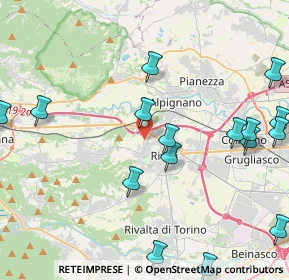 Mappa Via Belfiore, 10098 Rivoli TO, Italia (5.56353)