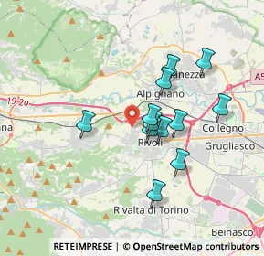 Mappa Via Belfiore, 10098 Rivoli TO, Italia (2.94917)