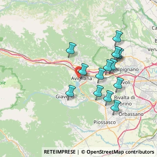 Mappa Via Montebello, 10051 Avigliana TO, Italia (7.11643)