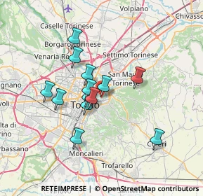 Mappa Via Poliziano, 10153 Torino TO, Italia (5.55462)