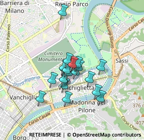 Mappa Via Poliziano, 10153 Torino TO, Italia (0.5975)