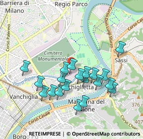 Mappa Via Poliziano, 10153 Torino TO, Italia (0.8785)