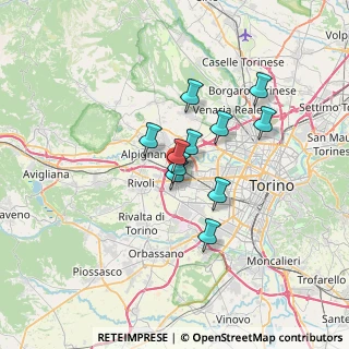 Mappa Via Bussoleno, 10093 Collegno TO, Italia (4.71818)