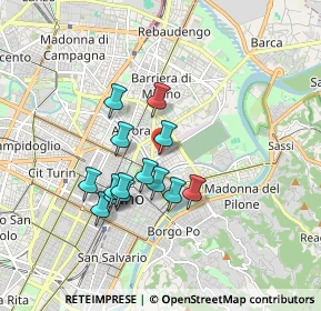 Mappa Corso Regio Parco, 10153 Torino TO, Italia (1.44286)