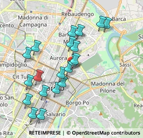 Mappa Corso Regio Parco, 10153 Torino TO, Italia (1.8705)