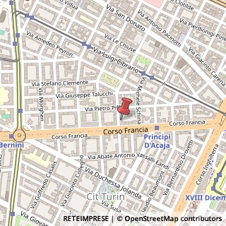 Mappa Corso Francia, 30, 10138 Torino, Torino (Piemonte)