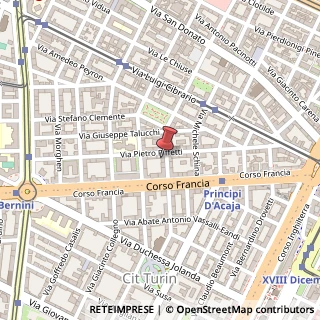 Mappa Via Pietro Bagetti, 15, 10143 Torino, Torino (Piemonte)