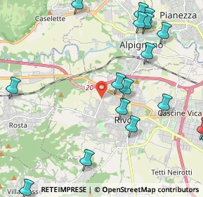 Mappa Corso Alcide de Gasperi, 10098 Rivoli TO, Italia (2.76706)