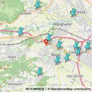Mappa Corso Alcide de Gasperi, 10098 Rivoli TO, Italia (2.55636)